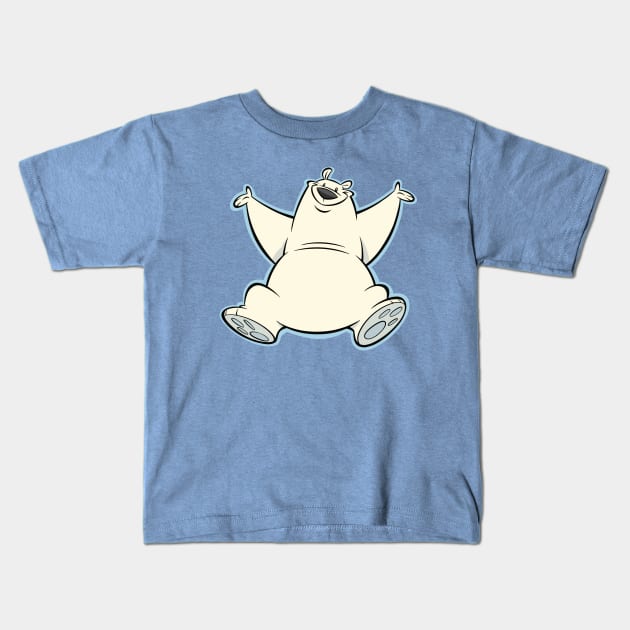 Happy Polar Bear! Kids T-Shirt by westinchurch